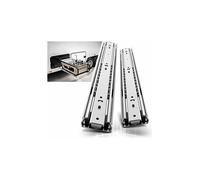 Glissières tiroir robustes 400mm,Coulisse de tiroir à roulement à billes à extension complète Rail,Capacité de charge 68 kg 1 paire