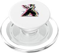 Glitch Art Aïkido Arts Martiaux Aïkidoka PopSockets PopGrip pour MagSafe