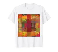 Glitch Art Grille de Corruption de données Motif cybernétique Abstrait T-Shirt Graphique avec Valeur