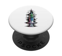 Glitch Art Seringue Infirmière Soins Médecin PopSockets PopGrip Adhésif