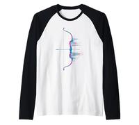 Glitch Art Tir à l’Arc Archer Arc et flèches Archers Manche Raglan