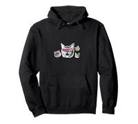 Glitch Cat Vibes - Art trippant en demi-teinte Vaporwave Sweat à Capuche