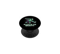 Glitch in The Gravity Art Lovers Amateurs d'art numérique PopSockets PopGrip Adhésif