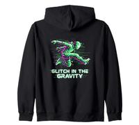 Glitch in The Gravity Art Lovers Amateurs d'art numérique Sweat à Capuche
