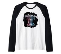 Glitch Liberty Bell pour Le 250e Anniversaire de Let Freedom Ring USA Manche Raglan