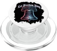 Glitch Liberty Bell pour Le 250e Anniversaire de Let Freedom Ring USA PopSockets PopGrip pour MagSafe