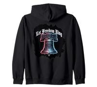 Glitch Liberty Bell pour Le 250e Anniversaire de Let Freedom Ring USA Sweat à Capuche