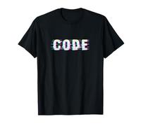 Glitch Text Effect Minimal Citation Design Bold Minimal T-Shirt