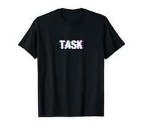 Glitch Text Effect Minimal Citation Design Clean Cyber T-Shirt