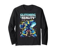 Glitching Reality Robo Mode Cyber Mech activé Manche Longue