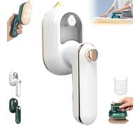 Glitchino Mini Steam Iron, Glitchino Rotary Garment Iron, Professional Automatic Handheld Ironing Machine, 30s Quick Heat Up, Lightweight Wrinkle Remover, For Home Travel (White)