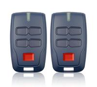 Glitfix 2 pièces Télécommande pour portail BFT MITTO B RCB4,433.92Mhz 4 boutons 4 canaux Bleu Rolling Code pour Rolling BFT MITTO B RCB04 R1 CLEAR ICE RCB02 VINEYARD