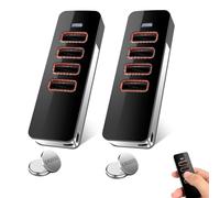 Glitfix Lot de 2 télécommandes 868 MHz pour l'été 4018V000,4 commandes pour émetteur radio Pearl pour été 4015862001900,télécommande de porte de garage pour motorisation de portail d'été,code rouleau