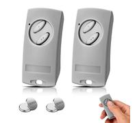 Glitfix Lot de 2 télécommandes d'ouverture de porte de garage 433,92 MHz pour EcoStar RSE2-433, RSC2-433, RSZ1-433, pour EcoStar Liftronic 500/700/800 pour Portronic D2500/D5000/S4000