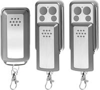 Glitfix Lot de 3 Télécommandes de Portail 433,92 MHz - Télécommande 114253, 4 Boutons Télécommande Portail Porte de Garage compatible avec AVIDSEN 114253 104257 104251