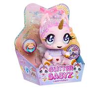 Glitter Babyz MGA'S Poupée bébé Licorne - Jewels Daydreamer - avec des changements de Couleur Magiques, des Cheveux Lavande Scintillants, 1 Tenue Magique, 1 Couche, 1 shampoing & tétine, 3 Ans +