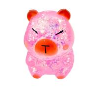 Glitter Capybara Fidget Toy - Stress Relief Kneading Animal, Soft Calming Sensory Toys, Tactile Comfort Object, Toy for Kids Adults Students Workers Home School Office Party Favors Classroom Prizes