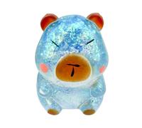 Glitter Capybara Fidget Toy - Stress Relief Kneading Animal, Soft Calming Sensory Toys, Tactile Comfort Object, Toy for Kids Adults Students Workers Home School Office Party Favors Classroom Prizes