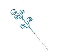 Glitter Christmas Berry Stems Artificial Christmas Curly Candy Picks Ornaments Decorative Glitter Sticks Branches For Xmas Tree Wreath Crafts Vase Filler Home Mpc Studio (Sky Blue, One Size)