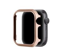 Glitter Coque Compatible avec iWatch Serie 11 42mm en Acier Inoxydable, Ultra-Mince Coque Bumper Métal Housse de Protection Antichoc Aluminium Couverture Compatible avec Apple Watch 42mm Série 10/11