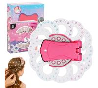 Glitter Diamond Hair Gem Applicator Tool Set with 180/360 Gems,Reusable Hair Gems Kit,DIY Safe & Easy Hair Styling Tool for Parties,Halloween,Festivals Creative Fun (1PCS+360 Diamonds)