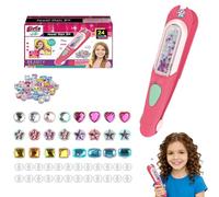 Glitter Diamond Styling Tools Hair Gemstone Styling Set to light up girls' hair, bling bling hair gems, with Reusable Shining Diamonds, Birthday Toys, Girls Only (1 set)