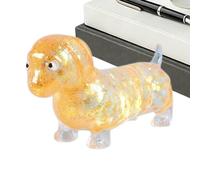 Glitter Dog Squeeze Toy - Dachshund Sensory Fidget, Soft Stress Relief Novelty Toy with Durable Design, Kids Teens Young Adults Enjoyment, Office Workers Students Study Break