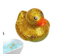 Glitter Duck , Floating Duck Shape Sensory Squeeze Bath Toys, Slow Rising Stress Ball for Children