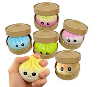 Glitter Dumpling , 10 Colors Random Slow-Rising Sensory Toy, Shimmery Stress Relief Dumpling for Home and Office, Professional Style Finger Fidget for Adults and Kids, Fun Kneading