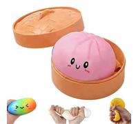 Glitter Dumpling, Glitter Dumpling Squishy Box, 4 inch Squishy Dumplings, Anxiety Relief Fidget (1pcs-C)