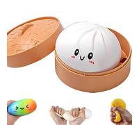 Glitter Dumpling, Glitter Dumpling Squishy Box, 4 inch Squishy Dumplings, Anxiety Relief Fidget (1pcs-F)