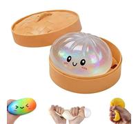 Glitter Dumpling, Glitter Dumpling Squishy Box, 4 inch Squishy Dumplings, Anxiety Relief Fidget (1pcs-H)