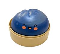Glitter Dumpling Squeeze , Bun Shape Stress Relief Ball for Calming and Relaxation, Soft Slow Rising Squishy Sensory , Fidget for Studying Working Travel Home Office Classroom Car Ride