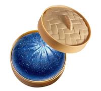 Glitter Dumpling Squeeze Toy - Slow Rising Sensory Stress Ball for Relaxation | Soft Elastic Material with Sparkles Filling, Squishy Fidget Toy for Hand Exercise Focus Relief Home Office Travel Use