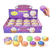 Glitter Dumpling Squishy, 12PCS Bourbe Bao Surprise Brillante et Moelleuse Mystère Original à Paillettes avec Boîte Vapeur Boule Mignonnes et Remplies, Presser pour Enfants(Classic)
