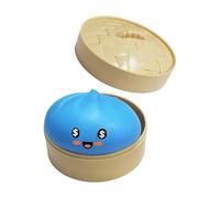 Glitter Dumpling Squishy Jouet sensoriel Balle Anti Stress Géante en Forme De Ravioli avec boîte à Vapeur Jouet Coloré De Boulettes Boîte À Vapeur sensoriel Amusant la Maison l'école la Salle Classe