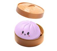 Glitter Dumpling Squishy - Premium Dumpling Squishy Glitter Toy, Mini & Slow Rise Stress Relief Box Toy, Mystery Accessory for Stress Relief & Office Use (Purple)