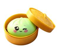 Glitter Dumpling Squishy - Premium Dumpling Squishy Glitter Toy, Mini & Slow Rise Stress Relief Box Toy, Mystery Accessory for Stress Relief & Office Use (Green B)