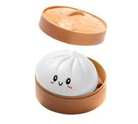 Glitter Dumpling Squishy - Premium Dumpling Squishy Glitter Toy, Mini & Slow Rise Stress Relief Box Toy, Mystery Accessory for Stress Relief & Office Use (White C)