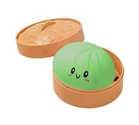 Glitter Dumpling Squishy Toy, Stress Relief Squishy Toys, Portable Decompressions Squeeze Toy, Soft Squeeze Decompressions Dough, Cute Steamed Bun Fidget Toys for Anxietys Relief