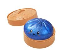 Glitter Dumpling Squishy Toy, Stress Relief Squishy Toys, Portable Decompressions Squeeze Toy, Soft Squeeze Decompressions Dough, Cute Steamed Bun Fidget Toys for Anxietys Relief