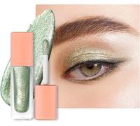 Glitter Eyeshadow Light Green-Liquid Eyeliner Metallic Shiny Finish,Blendable Without CreaseLiquid Eyeshadow EyeVegan& Cruelty-Free,6.8g (19)