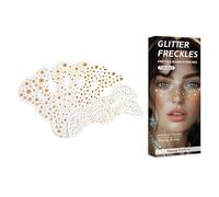 Glitter Face Stickers, Waterproof Makeup Patches with Face Jewels, Temporary Festival Decorations for Concerts, Raves & Parties, Easy-to-Apply Festival Accessories, 8 Pieces