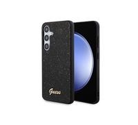 Glitter Flakes Metal Logo Case - Coque pour Samsung Galaxy S24 (noir)