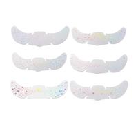 Glitter Freckles, 6-Sheet Adhesive Face Jewels, Paper Temporary Star & Heart Facial Decor for Pride, Halloween, Concerts, Festivals, Birthday, Carnival, Cosplay, Wedding, 15x5.2cm