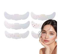 Glitter Freckles, 6-Sheet Adhesive Face Jewels, Paper Temporary Star & Heart Facial Decor for Pride, Halloween, Concerts, Festivals, Birthday, Carnival, Cosplay, Wedding, 15x5.2cm