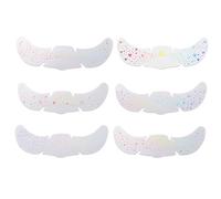 Glitter Freckles for Women, Adhesive Freckle Stickers, Long-Lasting Stars Hearts, Ideal for Cosplay, Festival Makeup Accent, 5.91 Inches, Mixed Color, 6 Sheets