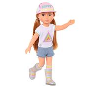 Glitter Girls - Astrid 35 cm Poupée Poseable - Rousse & Yeux Noisette - Tenue de Camping, Casquette Assortie et Bottes pailletées - Jouets, vêtements et Accessoires pour Les Enfants 3 Ans +