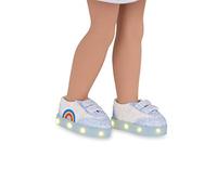 Glitter Girls by Battat GG57027Z Skip to The Rainbow Chaussures de Poupée Lumineuses Pailletées avec Motif Arc-en-Ciel - Compatibles avec Presque toutes les Poupées de 35,56 cm - Dès 3 ans