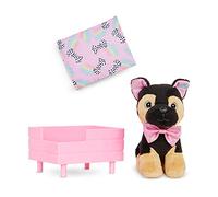Glitter Girls - Jax - Chiot en Peluche de 15 cm à Poser - Poupée Berger Allemand - Lit et Couverture pour Chien - Poupées de 36 cm et Accessoires - 3 Ans et +